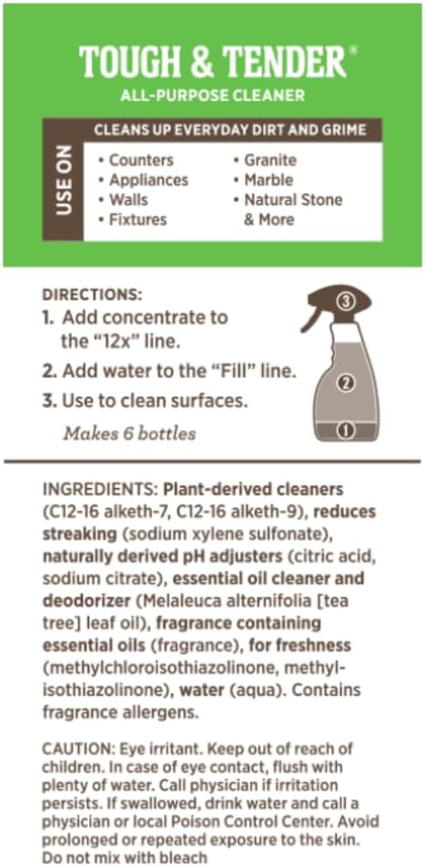 Melaleuca 12x 8 oz. Tough & Tender All-Purpose Cleaner fl. | Super-Concentrated, Plant-Based Formula for Everyday