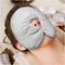 Heated Face Mask - Microwave Heating Pad for Sinus, Migraine, and Headache Relief, Hot Cold Use with Washable Cover -