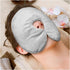 Heated Face Mask - Microwave Heating Pad for Sinus, Migraine, and Headache Relief, Hot Cold Use with Washable Cover -