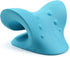 Neck and Shoulder Relaxer: Advanced Cervical Traction Device for TMJ Pain Relief and Neck Stretcher (Blue)