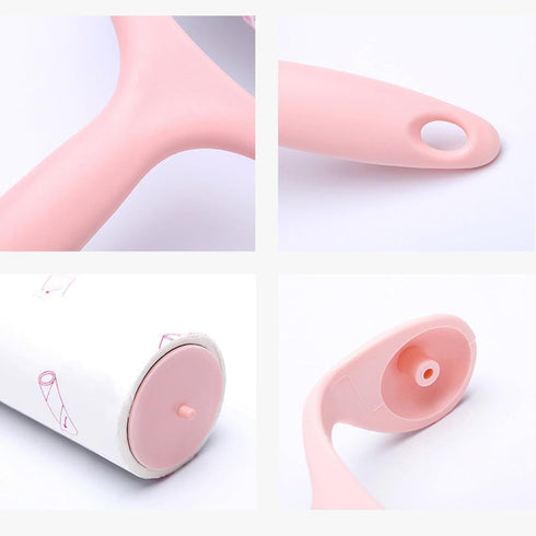 Sticky Lint Roller Kit - Pet Hair Remover with 4 Refills 240 Sheets, Lint Brush for Clothes and Carpet