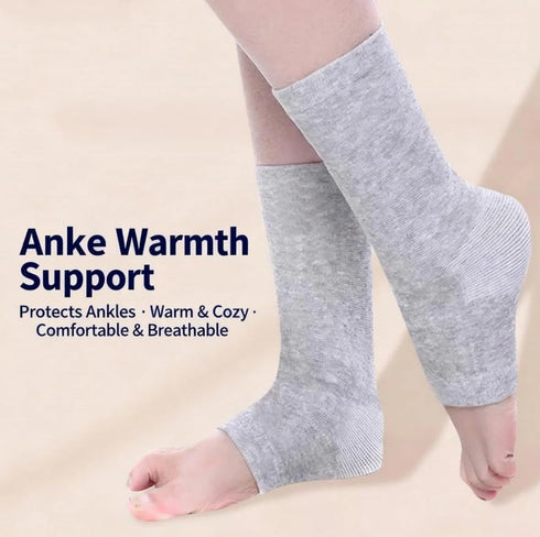 Oloxayi One Compress Bamboo Foot Sleeves - Breathable, Elastic Compression Socks with Arch Support for Daily Wear