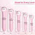 QoQiu 5-Pack Silicone Dilators for Pelvic Floor for Women with Fine Scales, Pink with Storage Bag, Pelvic Wand