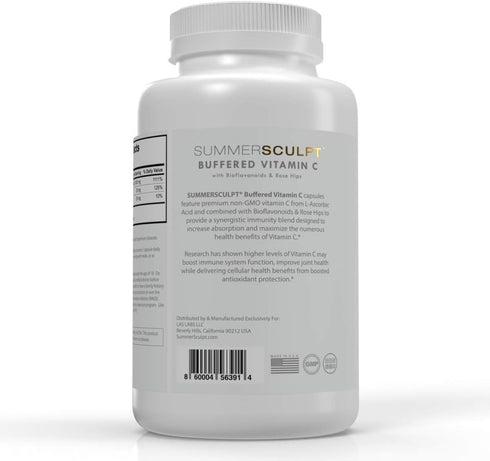 Vitamin C 1000 mg Daily Immune Support with Rose Hips & Citrus Bioflavonoids, 120 Capsules