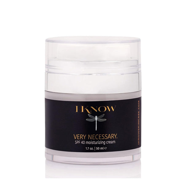 IKNOW VERY NECESSARY Broad Spectrum SPF 40 Skincare, Sun Protection Cream for Pro-Aging, Facial Moisturizer