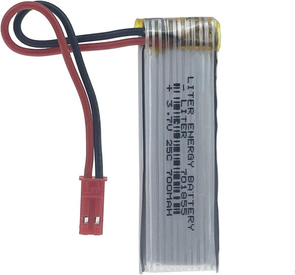 3.7V 700mAh 701855 Lithium Battery with JST Connector for High Magnification 25C Drone U815A U818A Air Vehicle