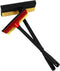 ZOLKER 2Pcs Window Squeegee with Long Handle, 2-in-1 Window Cleaner Tool, Glass Door