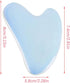 LadyCent Natural Rose Quartz Gua Sha Jade Face Massage Board Crystal Stone Guasha Massager Facial Eye Scraping Wrinkle