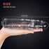 Reusable Clear Penis Sleeve Extender Realistic Textured Cock Extender Body-Safe Stretchy Ultra-Soft Material Cock