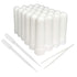 Essential Oil Aromatherapy Blank Plastic Tubes, Includes 24 Tubes + 36 Wicks + 2 Droppers + 1 Tweezers