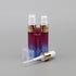 14Pcs 10ml Rose Blue Gradient Color Spray Bottles, Glass Vials for Perfume, Refillable Makeup Travel Fine Mist Sprayer