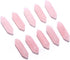 Rose Quartz Crystal 10 PCS Hexagonal Healing Reiki Stone Pendant for Jewelry Making