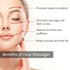 Yeamon Face Massager - Metal Face Roller Gua Sha Massage Tool for Skin Care, Facial Roller for Women