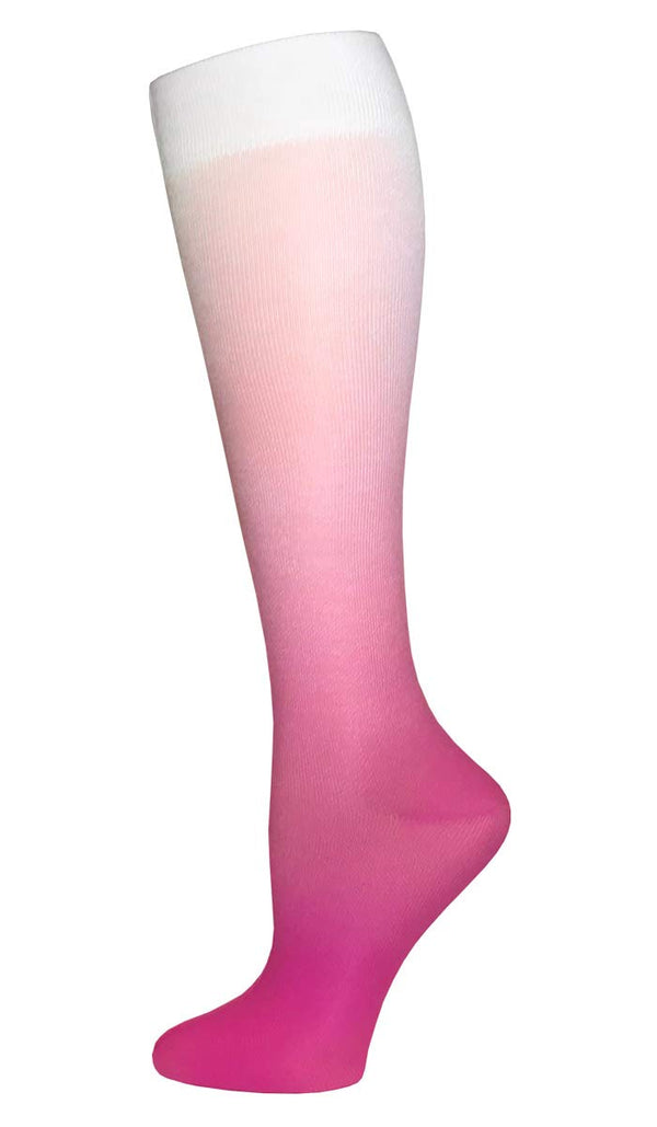 Prestige Medical Soft Compression Socks, Pink Ombre, 12 Inch, 2 Count