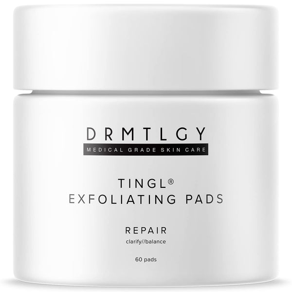 tingl Face and Body Exfoliator Pads - Anti-Aging Acne Treatment with Glycolic, Lactic, Salicylic Acid - Skin Exfoliator