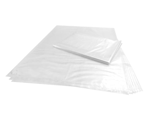 Wowfit 100 CT Clear Plastic Flat Open Poly Bags 18x24 inches 1.1 Mil for Bread, Dough, Storage, Packaging
