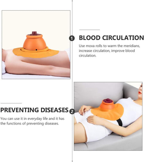 Moxa Burner Box for Moxibustion Therapy - Ideal for Neck Relief