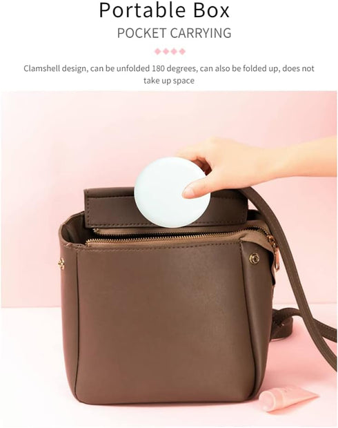 Alliph Slim Retainer Case, Traveling Holder for Mouth Guard, Magnetic Close Waterproof Denture Case with 1 Remover