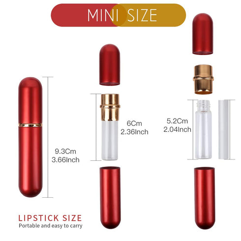 YGDZ Essential Oil Inhaler, 5pcs Empty Personal Nasal Aromatherapy Inhalers Tubes with 10 Cotton Wicks