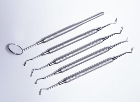 QUANTAFIT EXPORTS Dental Teeth Cleaning Kit Dentist Floss Plaque Remover Oral Care Tooth Tool