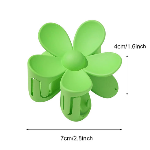 Yellow Hair Claw Clips | Flower Shaped Plastic Jaw Clips | Anti-scratch Light Hair Accessories for Beauty