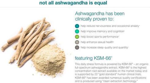 Organic KSM-66 Ashwagandha Vegetarian Supplements 150 Capsules, 1000mg Daily Serving - Supports Healthy Stress Response
