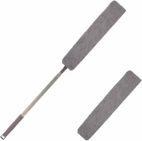 Retractable Gap Dust Cleaner, Microfiber Duster with Extendable Pole 32-100 Inches for Under Furniture