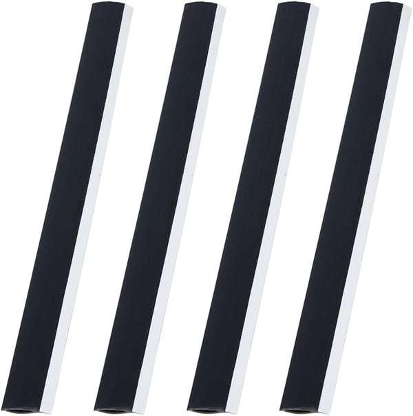 CRASPIRE 4Pcs Dustpan Rubber Edge Strips, Adhesive Replacement Lip for Small Dustpan, Home Accessories
