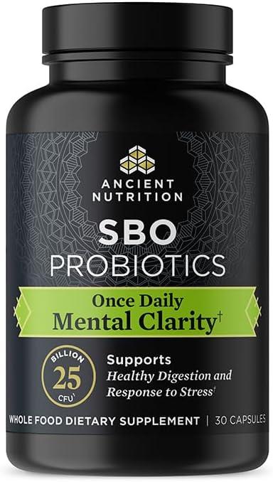 Probiotics for Mental Clarity by Ancient Nutrition - Once Daily Probiotics, 30Ct, Supports Healthy Energy
