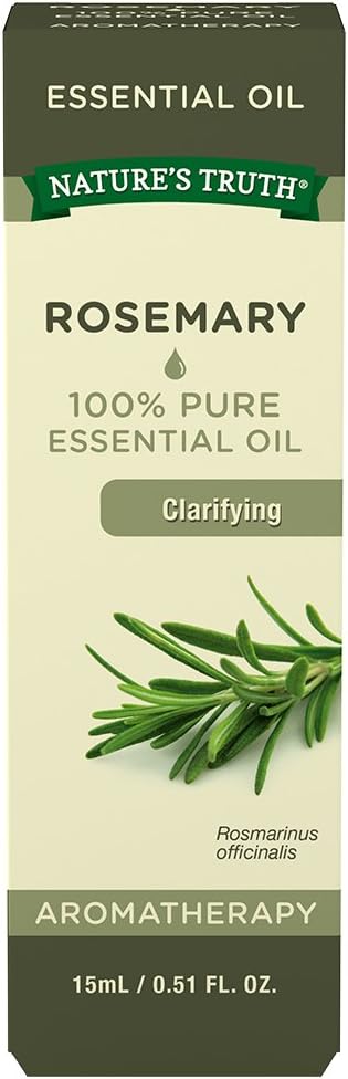 Nature's Truth Vitamins Essential Oil, Rosemary, 0.51 Fluid Ounce, Clear, (NT6291)