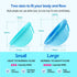 Mascoto Set, Pack 2 12-Hour Reusable Menstrual Disc of Soft Medical-Grade Silicone, Leak-Resistant Design, Easy Removal
