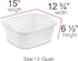 Tribello 2-Pack Dish Pans for Kitchen Sink, Plastic Tub Dishpan Wash Basin and Foot Bath for Soaking Feet, Wash Bucket for Washing and Storage Cleaning Supplies - 12 Quarts - Heavy Duty - (White) by Tribello