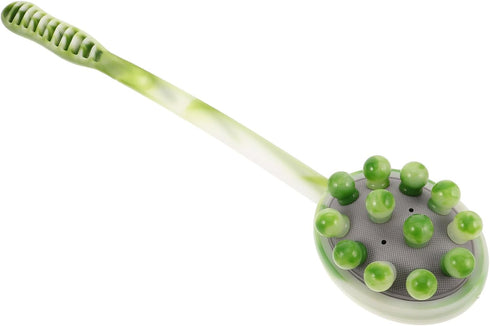 Manual Back Knocker Double Head Massager Hammer Extended Handle for Neck Waist