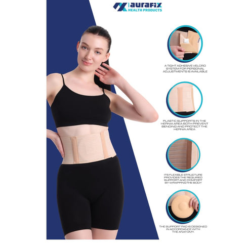 Hernia Belts for Men & Women, Abdominal Binder for Recovery, Secure Fit Hernia Belt for Women, Comfort Belly Belt,