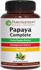 PURE NUTRITION NATURAL TREASURES Papaya Complete - 120 Veg Capsules, Supports Platelet Immunity & Digestion