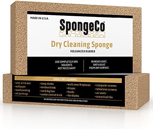 Dry Cleaning Soot Eraser Sponge, Pet Hair, Smoke, Dust and Dirt Remover, 3x6x1.5 Single Sponge