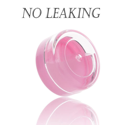 ZEJIA 3 Gram Sample Containers with Lids, 50 Count Tiny Jars for Makeup, Lip Balms, Lotion, Powder (Pink Lids)