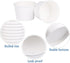 Sheriffdrink Frozen Frozen Pack 100 Ice Cream Paper Cups Yogurt Cup White Dessert Bowls Dessert Supplies