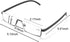 2 Pack Half Frame Reading Glasses for Men and Women, Lightweight Computer Readers with Portable Case 1.75