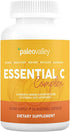 Paleovalley Essential C Complex, Vitamin C Supplement for Immune Support, 450mg, Organic Superfoods, USA Made