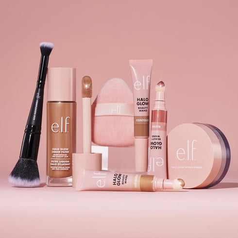 e.l.f. Halo Glow Powder Puff, Soft Reusable Puff for Loose or Pressed Powders, Vegan & Cruelty-free
