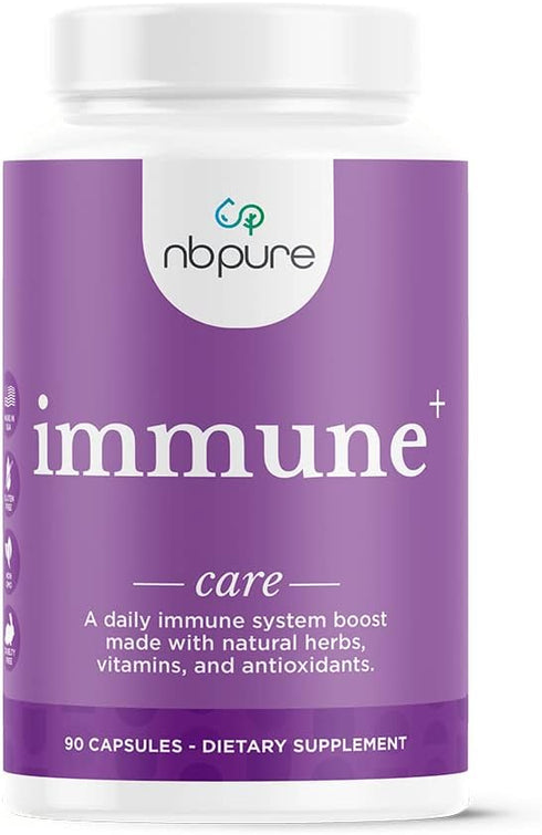 nbpure Immune+ Daily Immune System Supplement Boost - 90 Count, Immunity Supplement