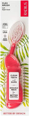 RADIUS Toothbrush, Flex Brush, Soft Bristles, Right Handed, Watermelon, BPA Free & ADA Accepted, Pack of 1