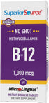Superior Source No Shot Methylcobalamin B-12 1,000 mcg - 60 Sublingual Tablets for Energy & Wellness