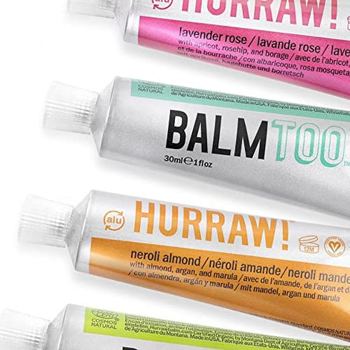 Hurraw! Balmtoo Squeezable Balm, Neroli Almond, Ultra-Moisturizing, Natural, Organic, Made in USA