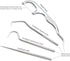 Toothpicks Pocket Set - Reusable Dental Floss Picks Kit, Stainless Steel Teeth Cleaning Tools for Adults, Travel Oral