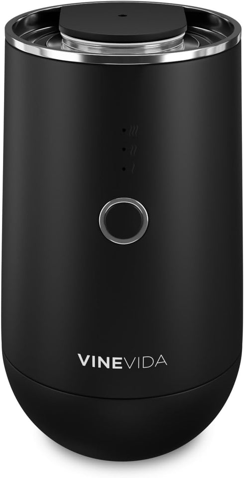VINEVIDA Waterless Diffuser - Essential Oil Diffuser for Home - Black Scent Diffuser for Home, Battery Operated