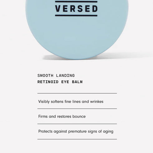Versed Smooth Landing Advanced Retinoid Eye Balm - Anti Aging Under Eye Balm for Dark Circles, 0.42 oz
