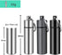 3 Packs Aluminum Pill Fob Ear Plug Case, Waterproof Outdoor Survival Tin Container Big Match Storage Camping Essentials Medicine Nitroglycerin Pill Holder Portable with Key Ring