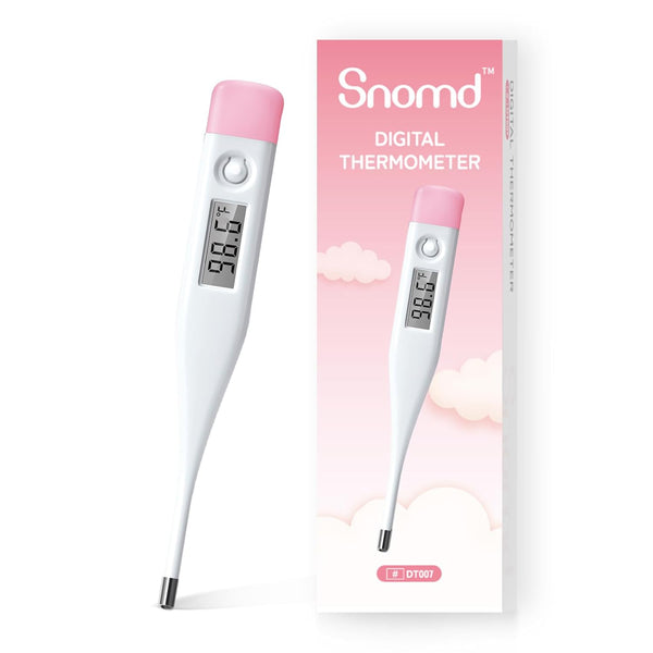 Digital Oral Thermometer for Adults and Children with LCD Display, Fever Alarm, Fast Reading for Oral, Rectal, Underarm